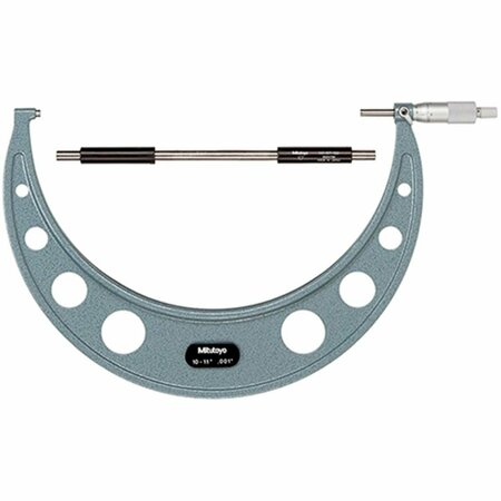 BEAUTYBLADE 10-11 in. Outside Micrometer with 0.001 in. Ratchet Stop BE3721648